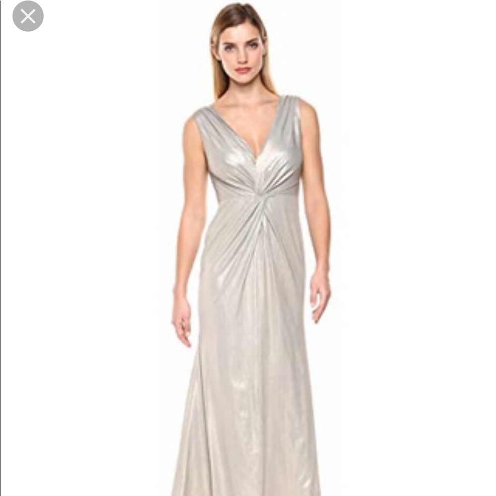 Calvin Klein metallic stretch dress